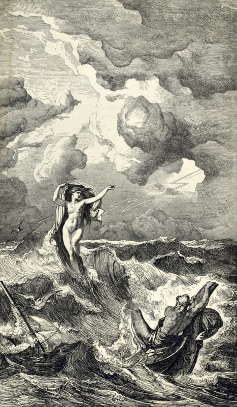 Ulysse et Ino, la sirène tentatrice qui le sauve du naufrage