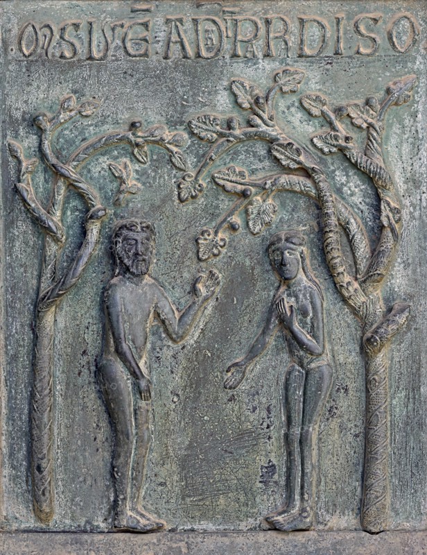 Détail du portail de la cathédrale Santa Maria Nuova de Monreale