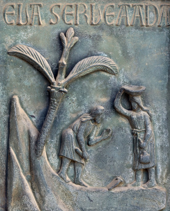 Détail du portail de la cathédrale Santa Maria Nuova de Monreale