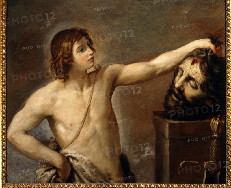 Guido Reni, David contemplates the beheaded head of Goliath