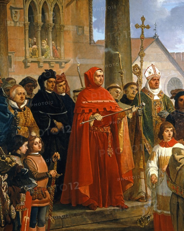 Cesare dell'Acqua, Dédicace de la Ville de Trieste à l'Autriche en 1382 (détail)