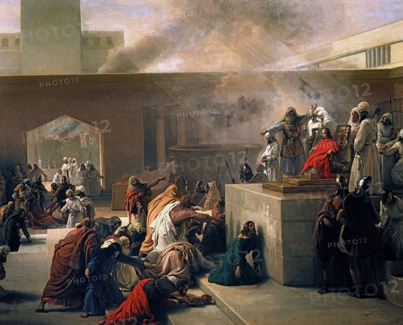 Francesco Hayez, Le Couronnement de Joas, roi de Juda