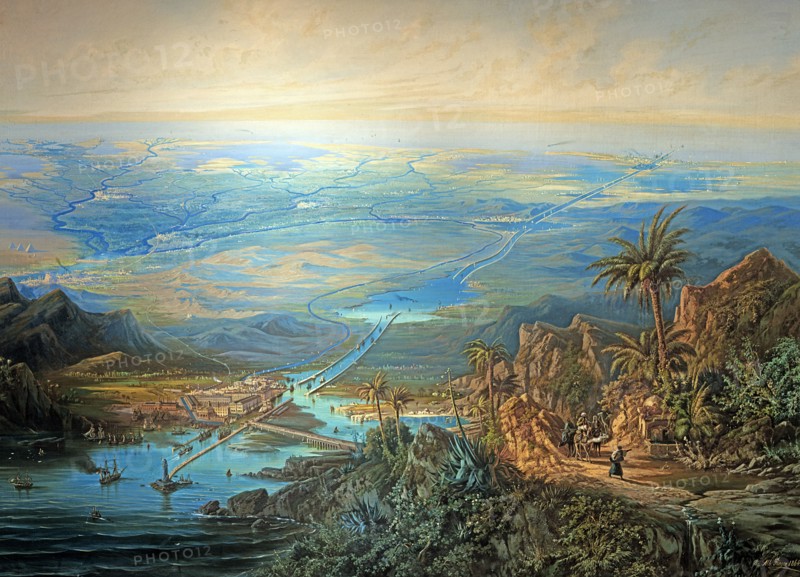 Alberto Rieger, Le canal de Suez