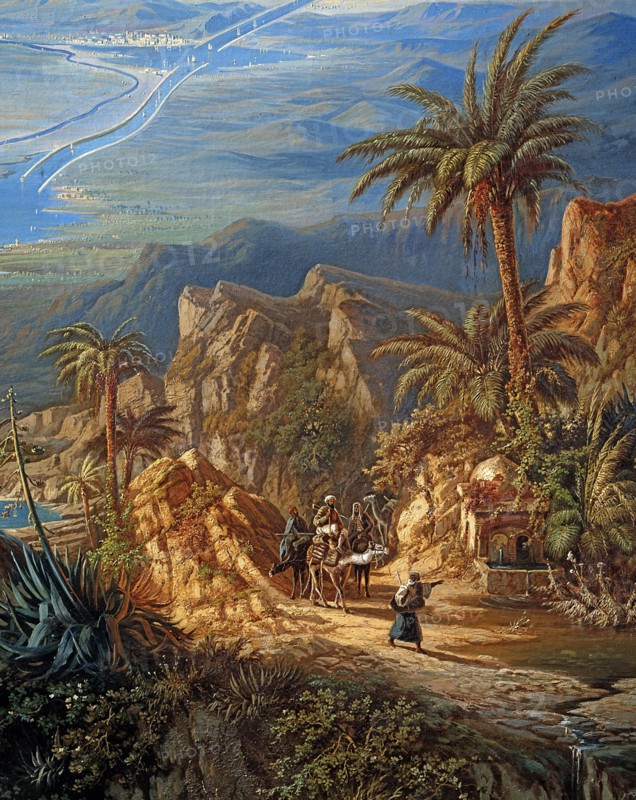 Alberto Rieger, Le canal de Suez (détail)