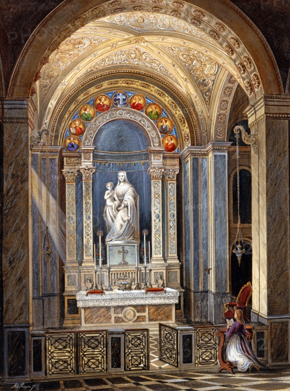 Alberto Rieger, Autel dédié à la Vierge Marie des Grâces, dans l'église de Santa Maria Maggiore à Trieste