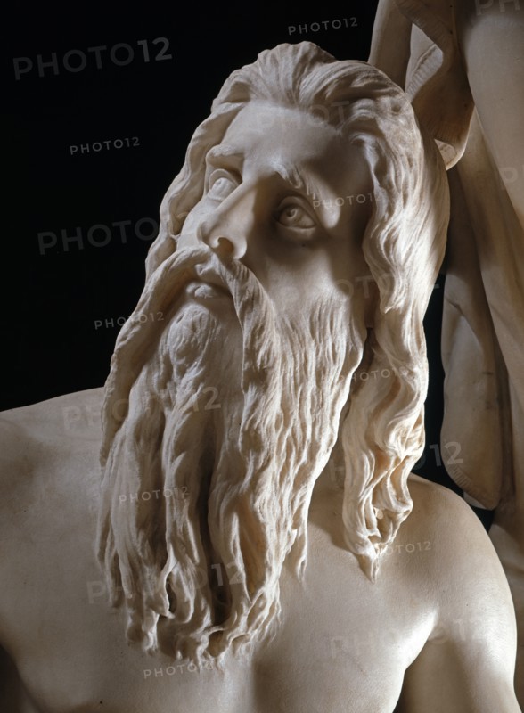 Pietro Magni, allégorie du Canal de Suez (détail)