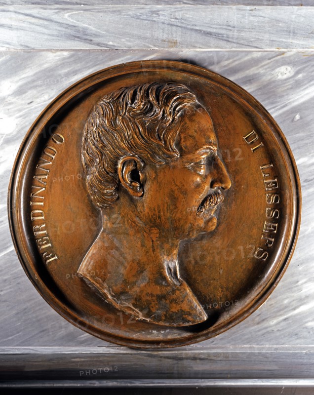Pietro Magni, Portrait de Ferdinand de Lesseps