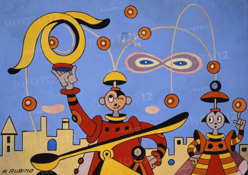 Antonio Rubino, Figures spatiales