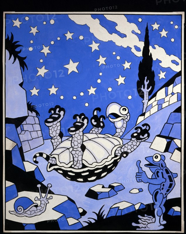 Antonio Rubino, Esquisse pour l'histoire "Le malheur de la tortue"