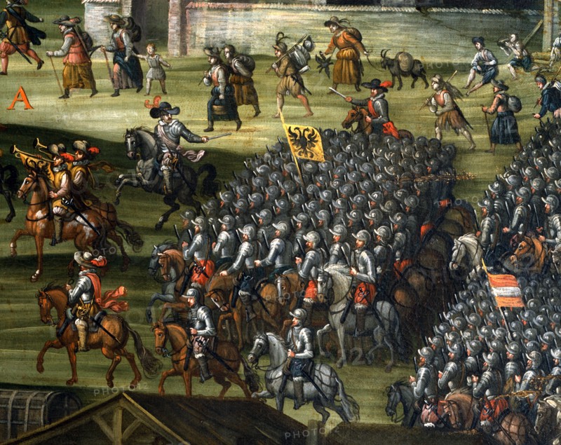 La Bataille de la Montagne Blanche près de Prague, le 8 novembre 1620. Première phase : les armées opposées