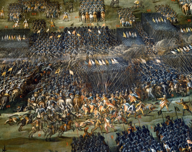 La Bataille de la Montagne Blanche près de Prague, le 8 novembre 1620. Troisième phase (détail)