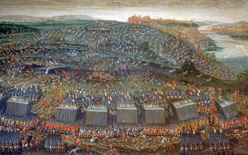 La Bataille de la Montagne Blanche près de Prague, le 8 novembre 1620. Quatrième phase : les troupes de Frédéric V du Palatinat sont vaincues par celles de Ferdinand II du Saint-Empire