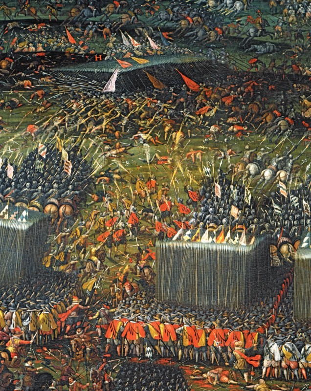 La Bataille de la Montagne Blanche près de Prague, le 8 novembre 1620. Quatrième phase : les troupes de Frédéric V du Palatinat sont vaincues par celles de Ferdinand II du Saint-Empire (détail)