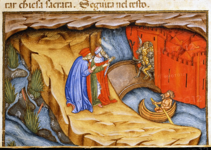 The Divine Comedy, Hell: Dante and Virgil at the gate of the City of Dis