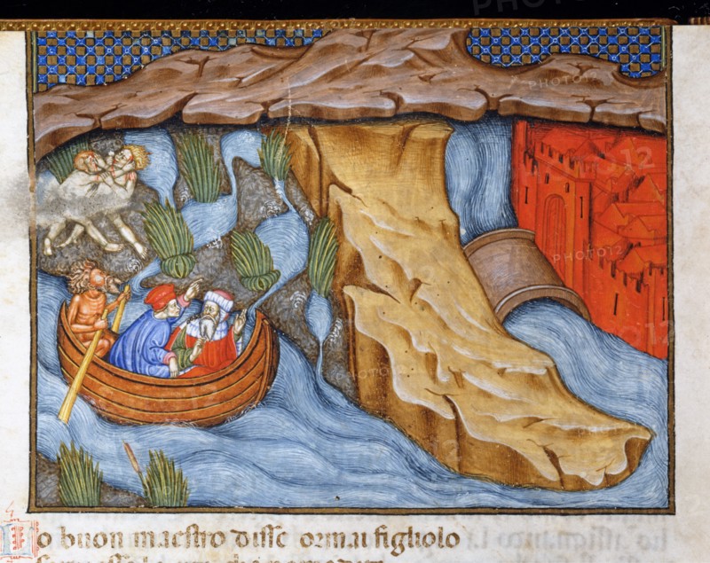 The Divine Comedy, Hell: Dante and Virgil on the Styx with Phlegyas