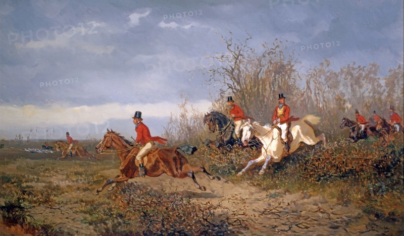 Alexander von Bensa, Chasse au renard