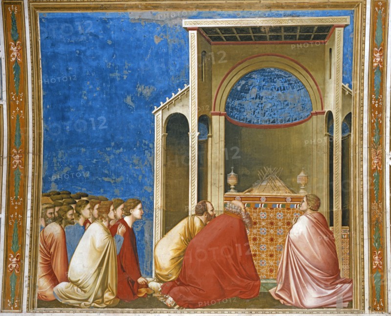 Giotto, La Prière des prétendants pour la Floraison des Rameaux