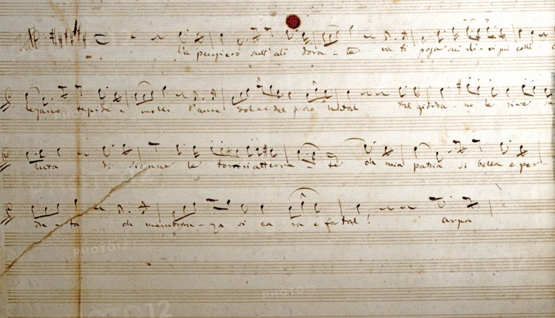 Partition de "Nabucco", de Giuseppe Verdi