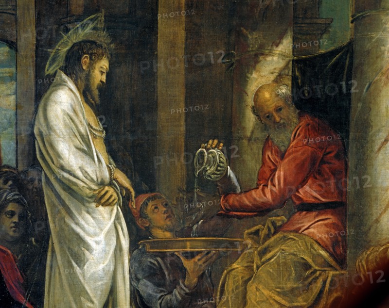 Tintoretto, Le Christ devant Pilate (détail)