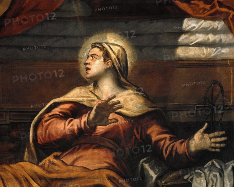 Tintoretto, Annunciation (Detail)