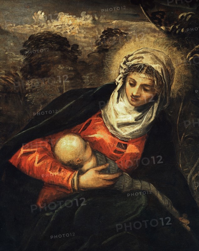 Tintoretto, La fuite en Egypte (détail)