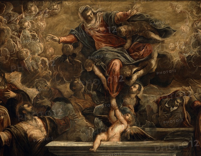 Tintoretto, The Assumption of Mary (Detail)