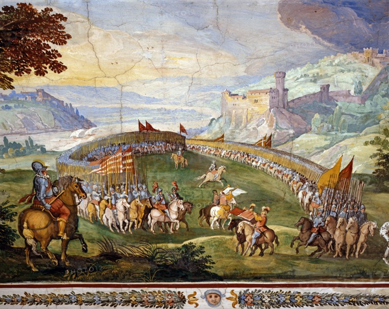 Plafond de l'Armurerie à la Galerie des Offices à Florence (détail)