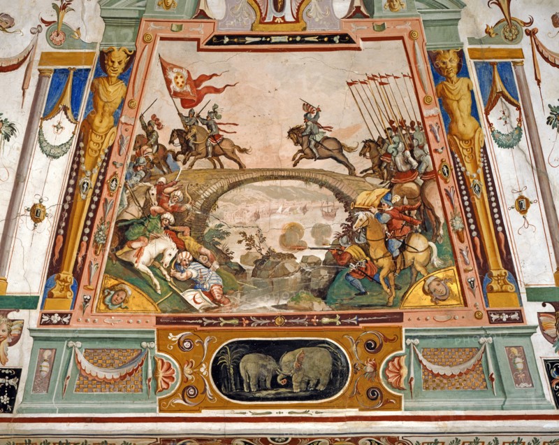 Plafond de l'Armurerie à la Galerie des Offices à Florence (détail)