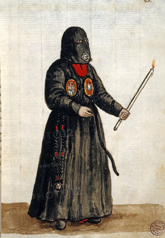 Van Grevenbroeck, Vêtement de la Fraternité des Sept Douleurs, fondée le 3 août 1714 dans la petite église de San Biagio de Venise
