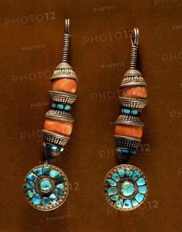Boucles d'oreilles tibétaines
