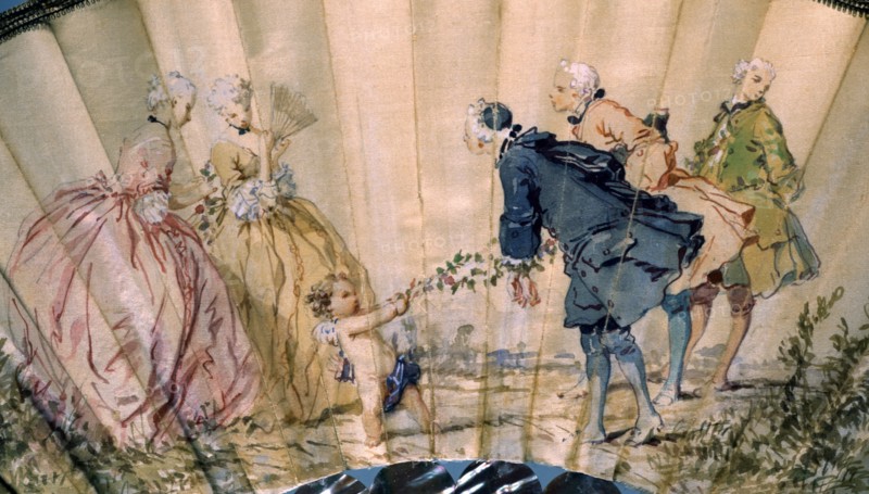 Eventail "Révérence", de l'Atelier "Alexandre Paris"