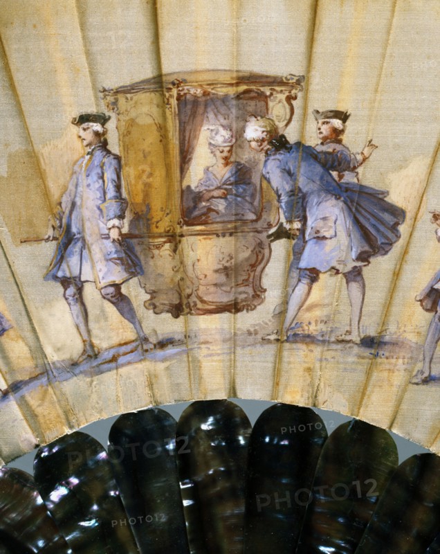 Eventail "Femme en berline", de l'Atelier "Alexandre Paris"