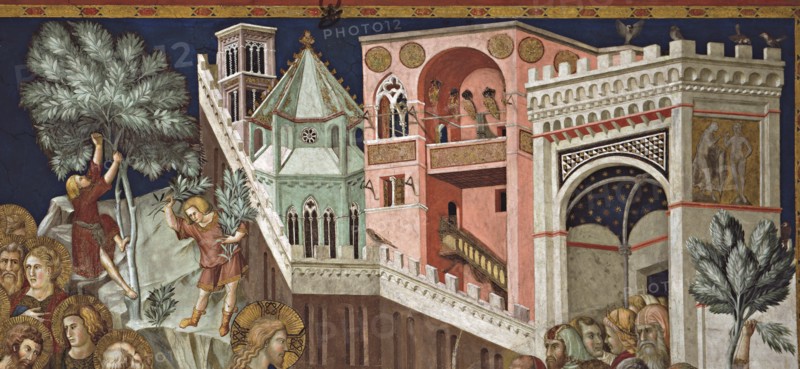 Lorenzetti, Triumphal entry into Jerusalem (detail)