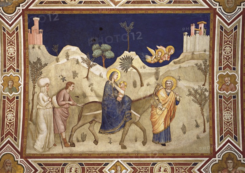Giotto, La fuite en Egypte