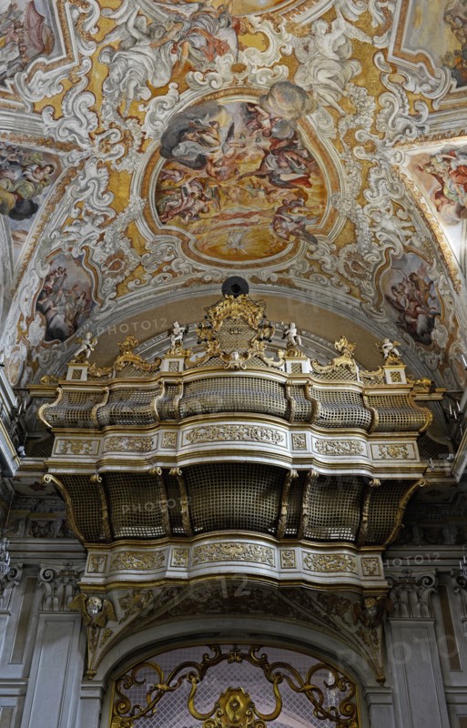 Voûte de la Basilique Saint Benoît à Catane (Sicile)