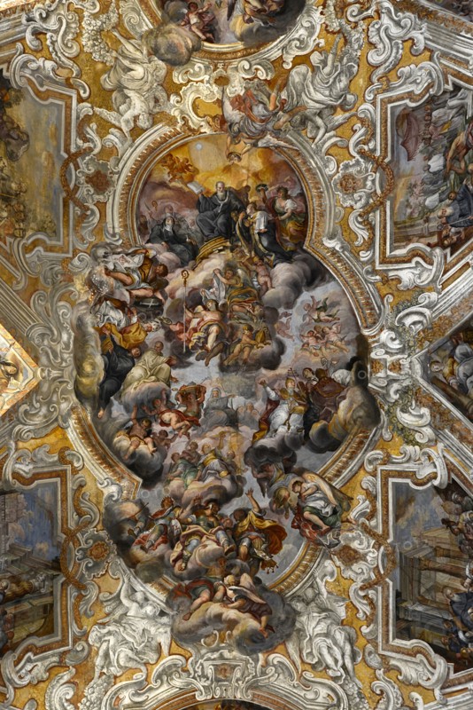 Voûte de la Basilique Saint Benoît à Catane (Sicile)