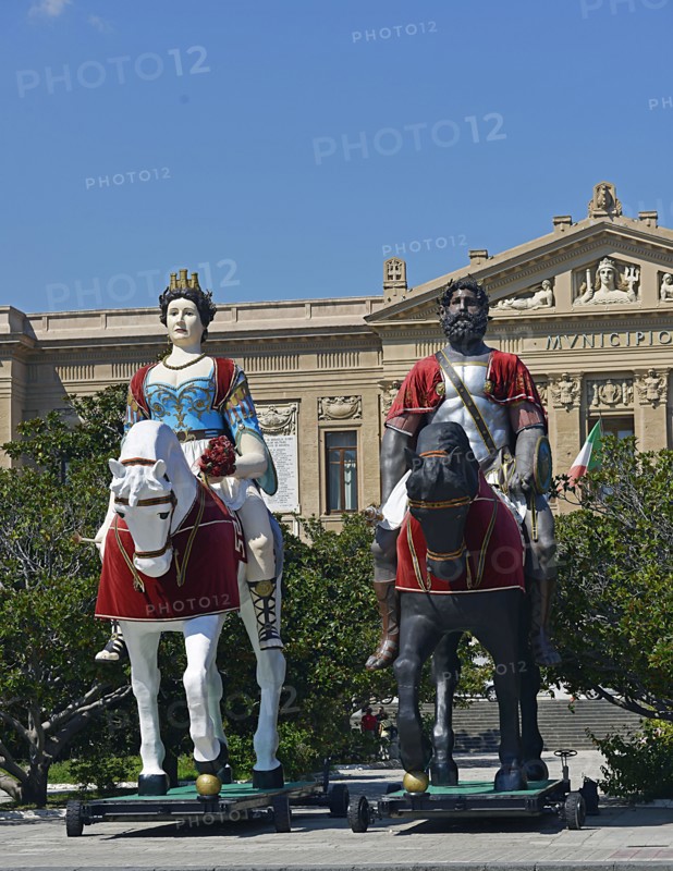 Les géants Mata et Grifone de la Ville de Messine (Sicile)