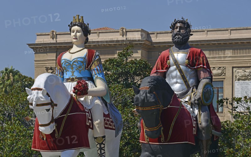 Les géants Mata et Grifone de la Ville de Messine (Sicile)
