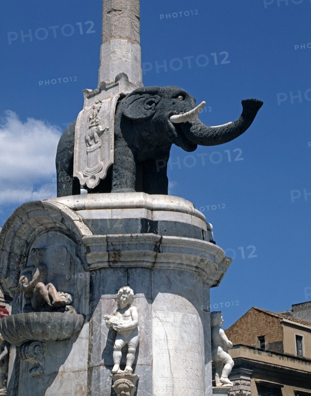 Fontaine de l'Eléphant à Catane (Sicile)