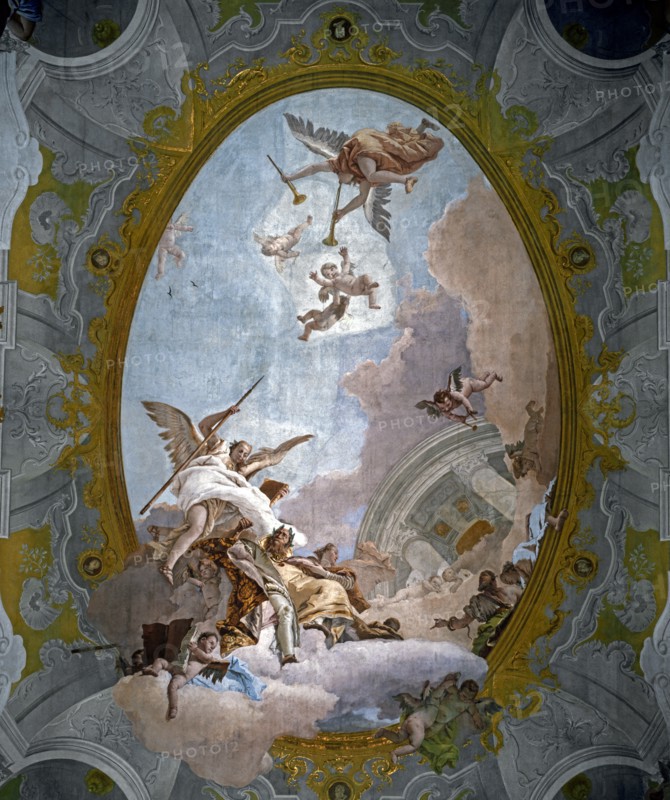 Tiepolo, Allegory of Merit Accompanied by Nobility and Virtue