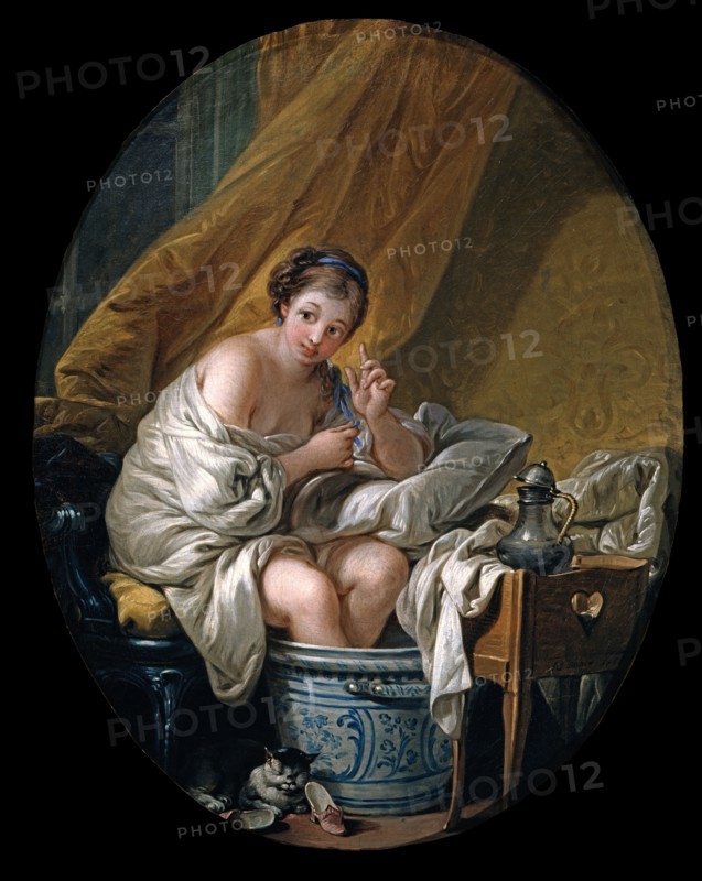François Boucher, Jeune femme prenant un bain de pieds