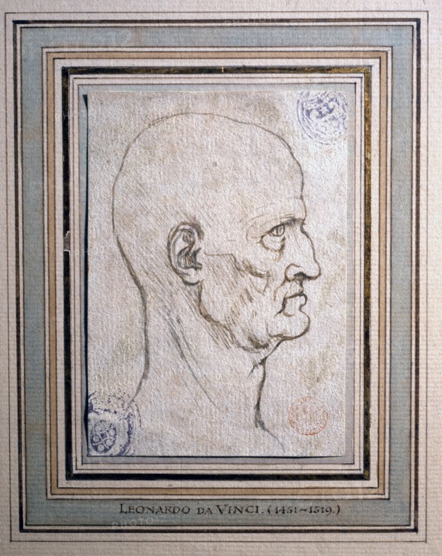 Facsimile d'un dessin de Léonard de Vinci