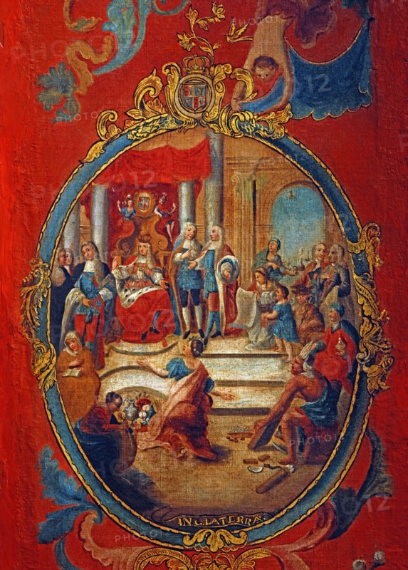 Paravent des Nations : Allégorie des nations européennes (détail)