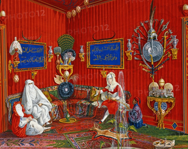 Germano Prosdocimi, Oriental room of the Villa Lazarovich in Trieste (detail)