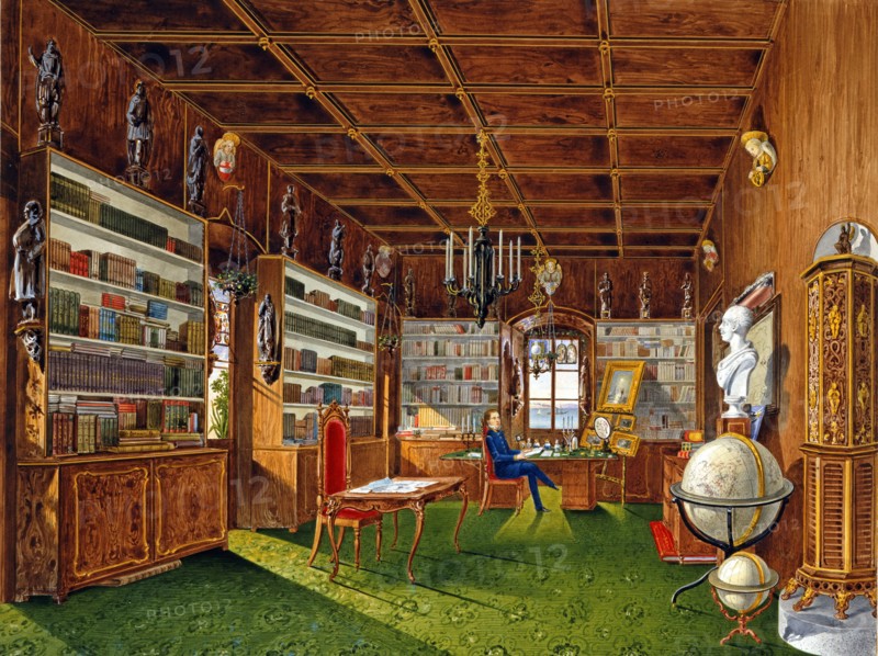 Germano Prosdocimi, Bibliothèque de la Villa Lazarovich à Trieste