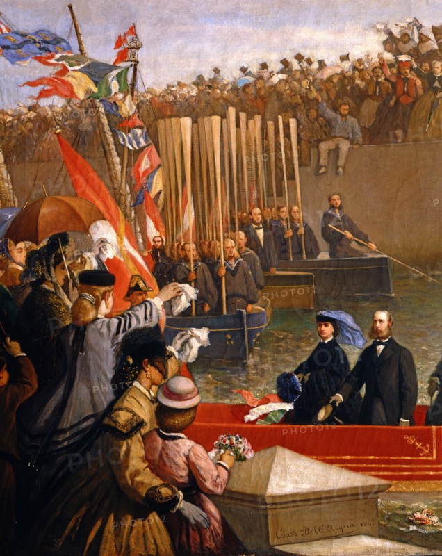 Carlota of Mexico and Maximilian I leaving Miramare for Mexico (detail)