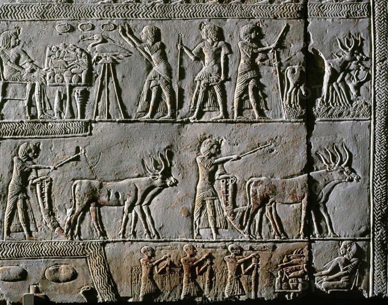 Relief de la tombe de Horemheb à Saqqarah