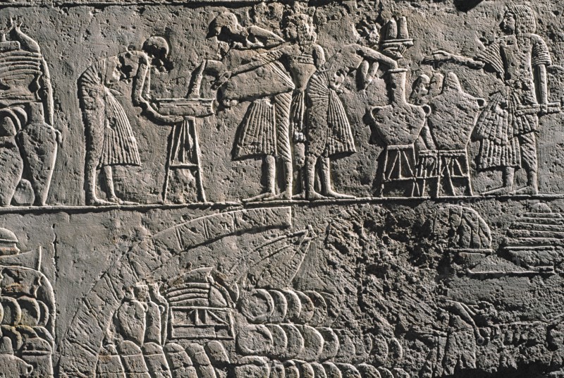 Relief provenant de la tombe de Horemheb à Saqqarah