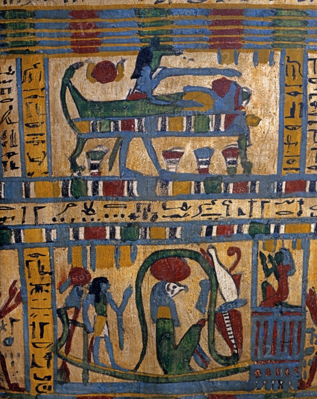 Détail du sarcophage de Usai