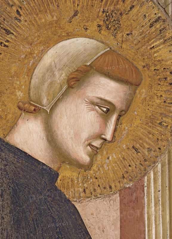 Giotto, Saint François reçoit les honneurs d'un homme d'Assise (détail)